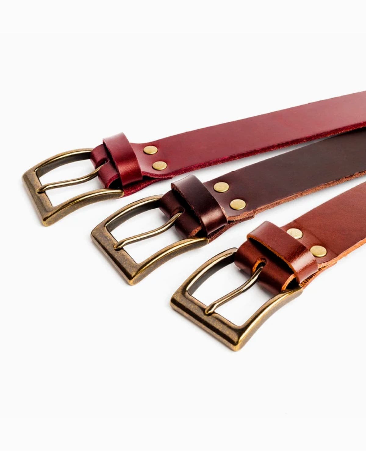 Men's leather belts / whiskey - Image 2